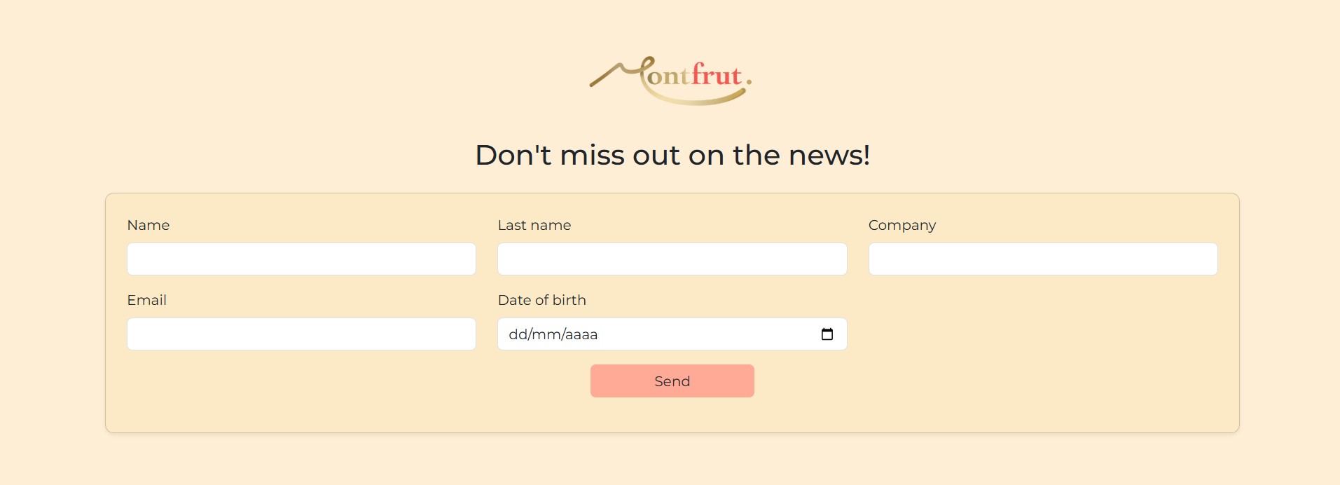 Montfrut contact form
